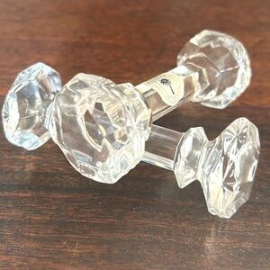 2 Bombay 24% Lead Crystal Knife Rest, Made In Poland